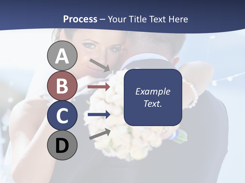 Green Bride Happy PowerPoint Template