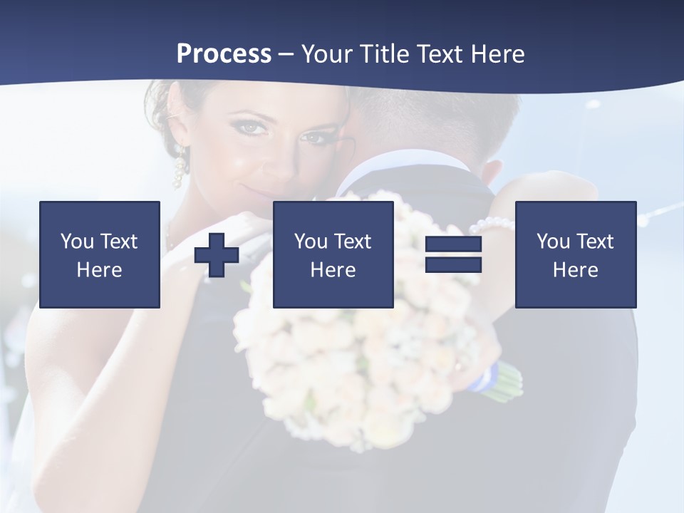 Green Bride Happy PowerPoint Template