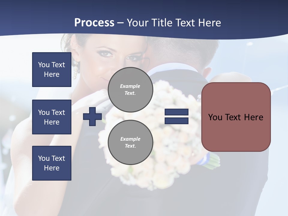 Green Bride Happy PowerPoint Template