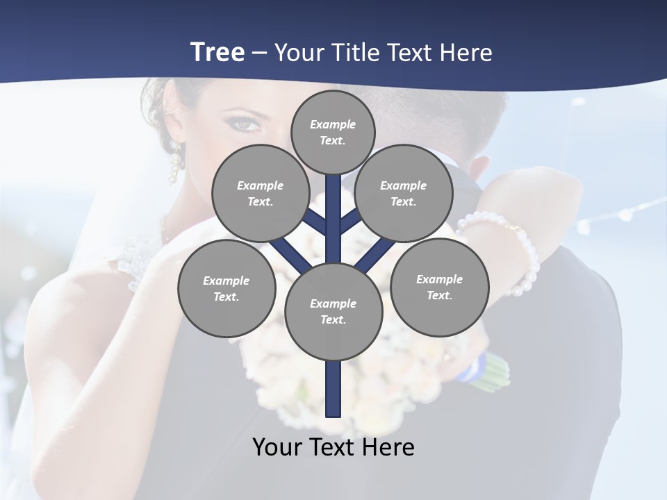 Green Bride Happy PowerPoint Template
