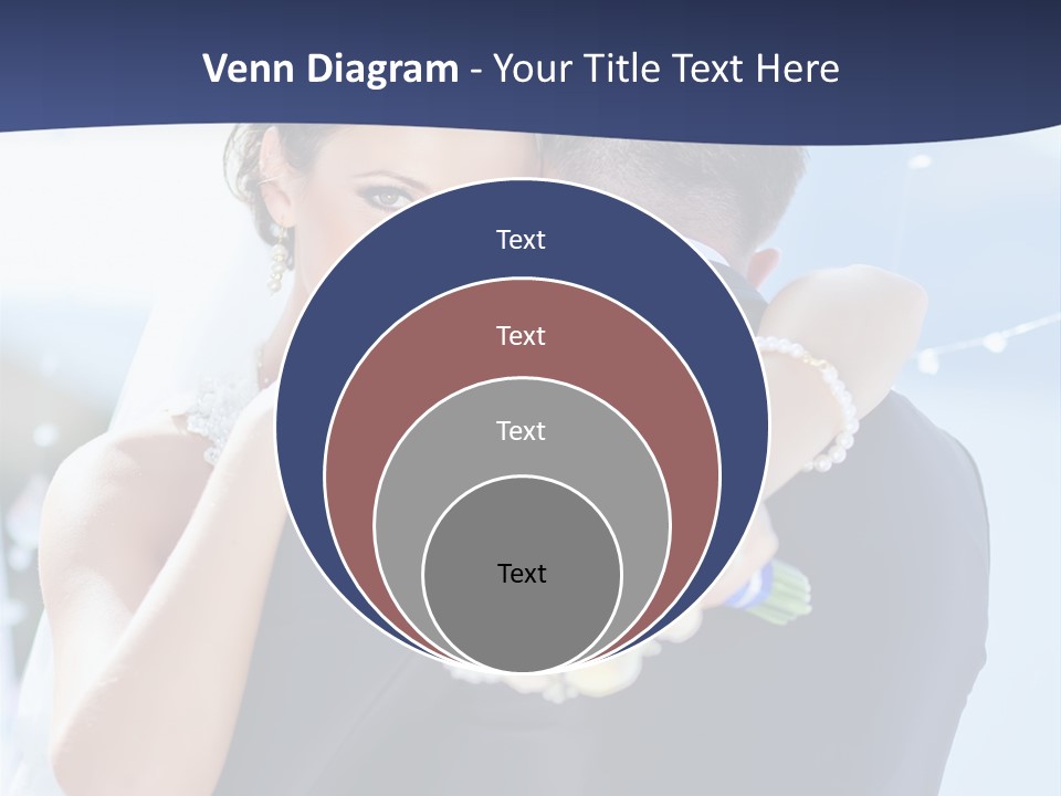 Green Bride Happy PowerPoint Template