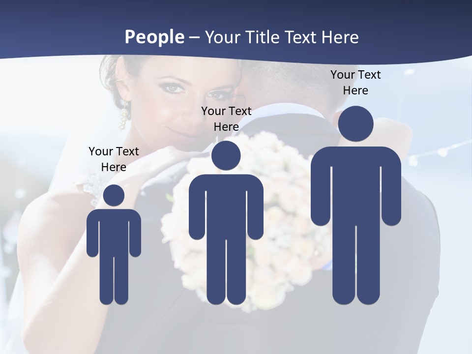 Green Bride Happy PowerPoint Template