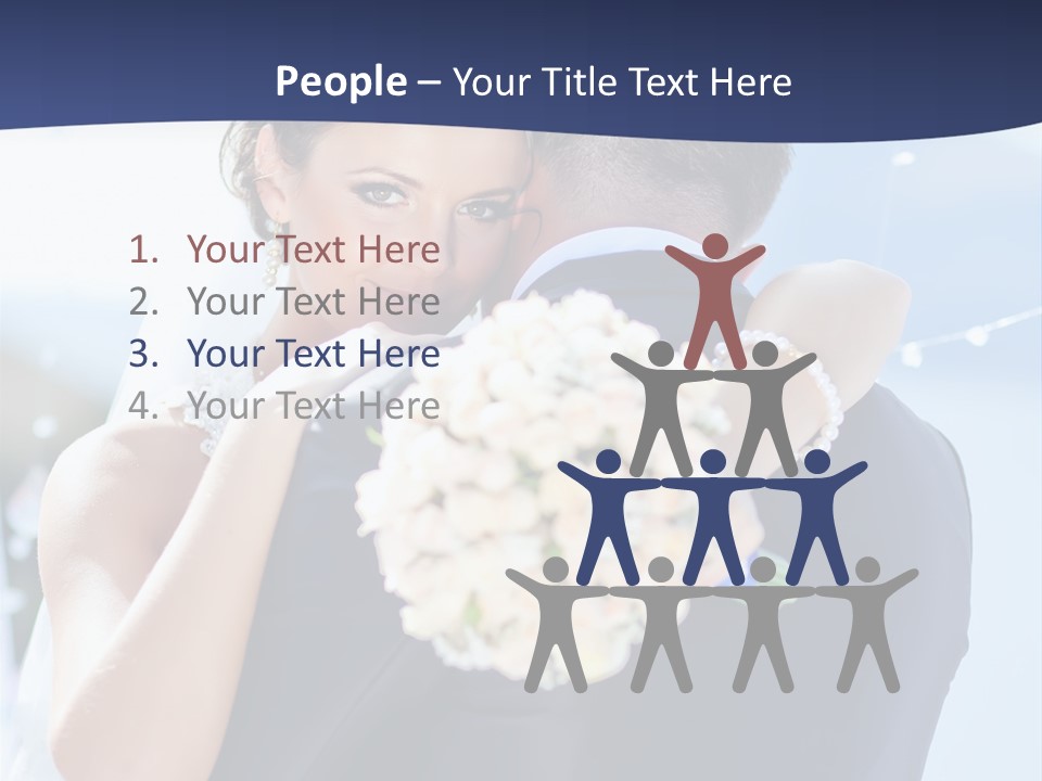 Green Bride Happy PowerPoint Template