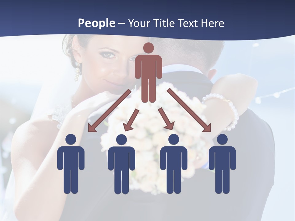 Green Bride Happy PowerPoint Template