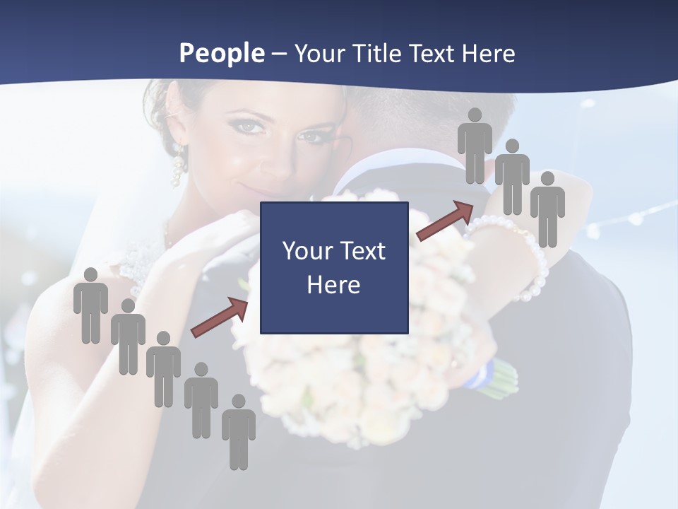 Green Bride Happy PowerPoint Template