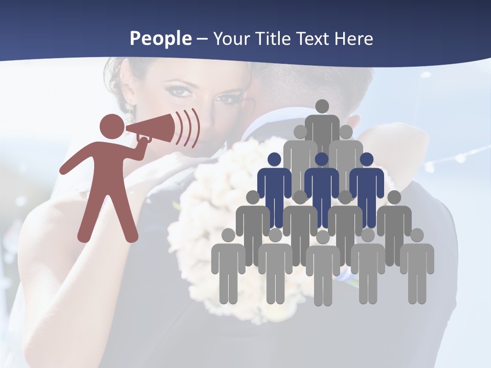 Green Bride Happy PowerPoint Template