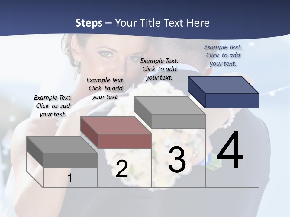 Green Bride Happy PowerPoint Template