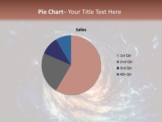 A Picture Of A Spiral Galaxy With The Words Name Of Presentation Company Name PowerPoint Template