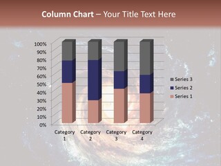 A Picture Of A Spiral Galaxy With The Words Name Of Presentation Company Name PowerPoint Template