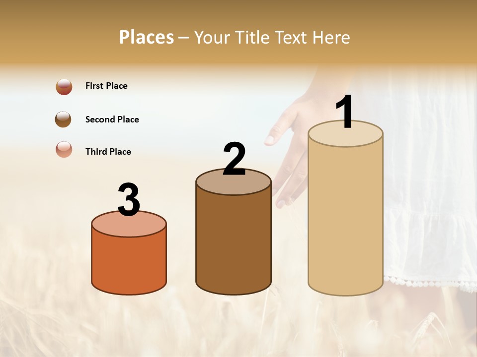 Wavy Hair Fashion Girl PowerPoint Template