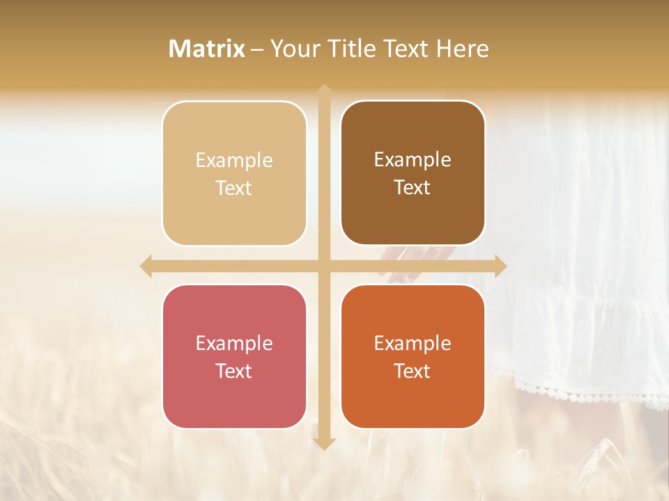 Wavy Hair Fashion Girl PowerPoint Template