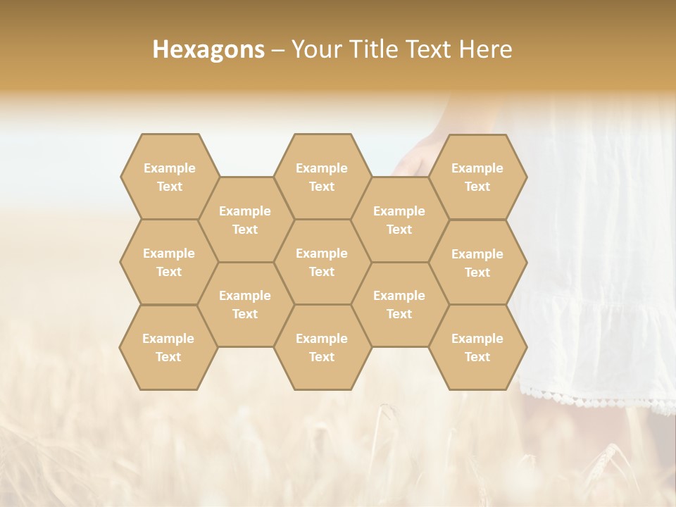 Wavy Hair Fashion Girl PowerPoint Template