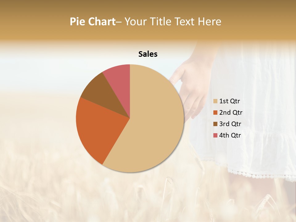 Wavy Hair Fashion Girl PowerPoint Template