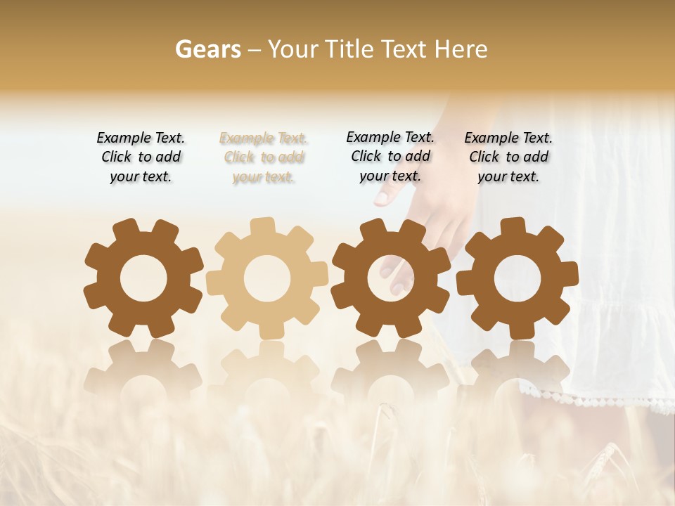 Wavy Hair Fashion Girl PowerPoint Template