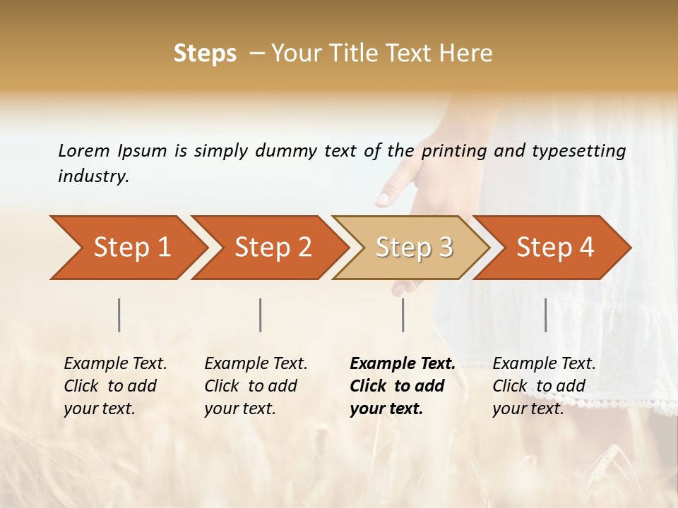 Wavy Hair Fashion Girl PowerPoint Template