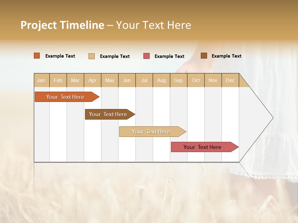 Wavy Hair Fashion Girl PowerPoint Template