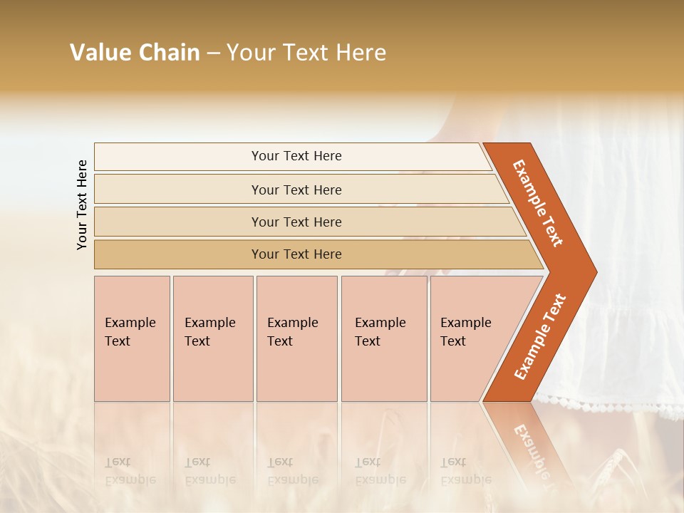 Wavy Hair Fashion Girl PowerPoint Template