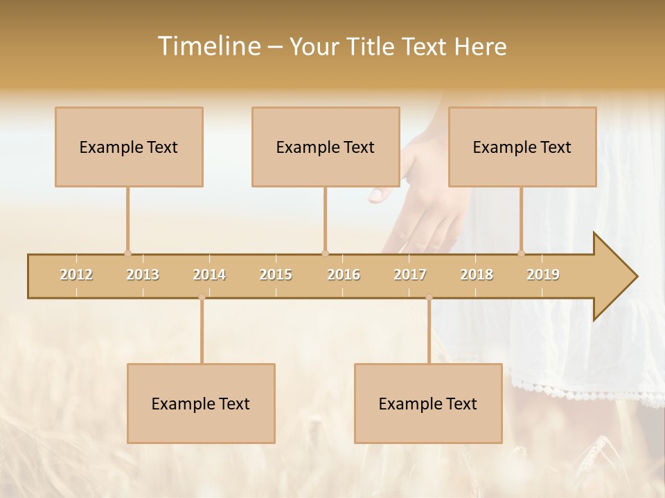 Wavy Hair Fashion Girl PowerPoint Template