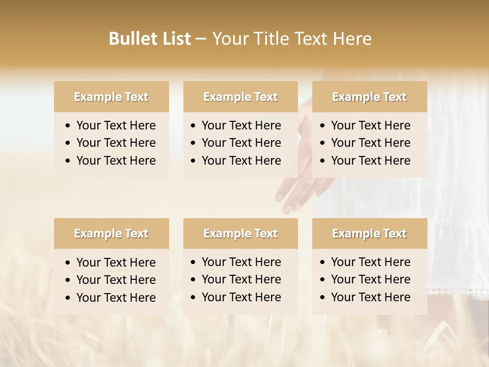 Wavy Hair Fashion Girl PowerPoint Template