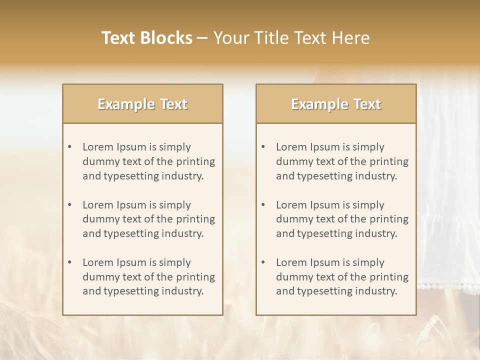 Wavy Hair Fashion Girl PowerPoint Template