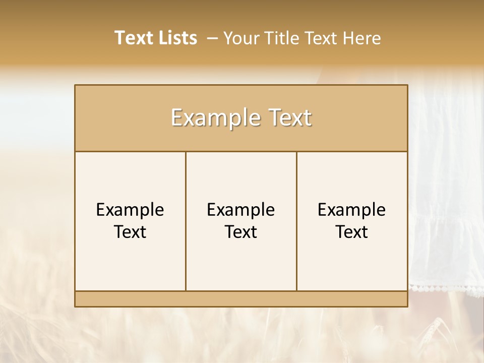 Wavy Hair Fashion Girl PowerPoint Template