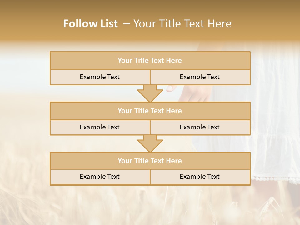 Wavy Hair Fashion Girl PowerPoint Template