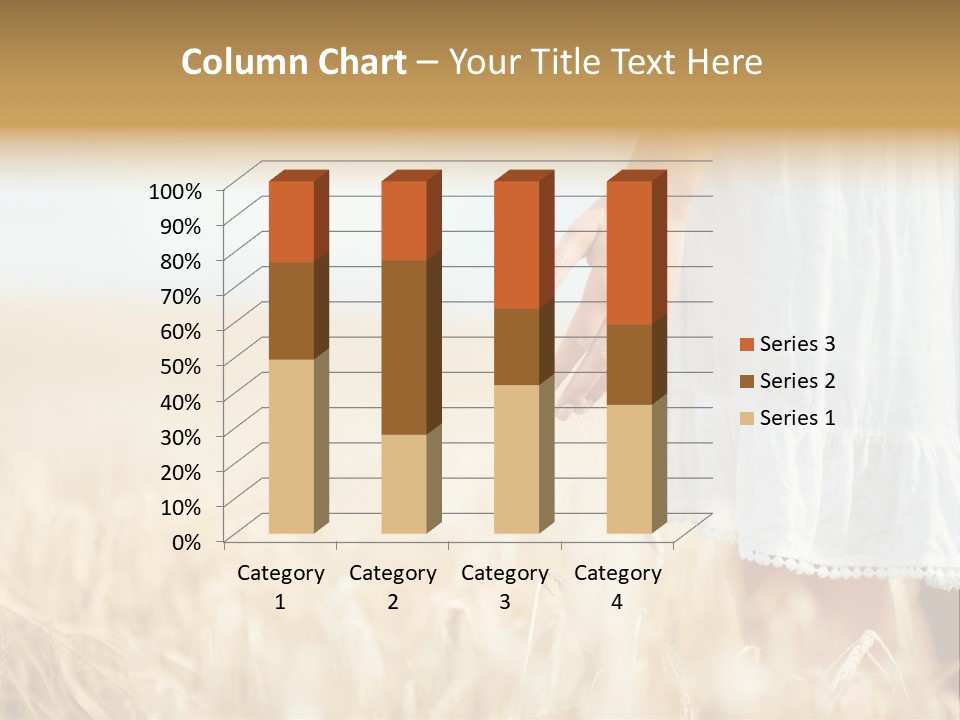 Wavy Hair Fashion Girl PowerPoint Template