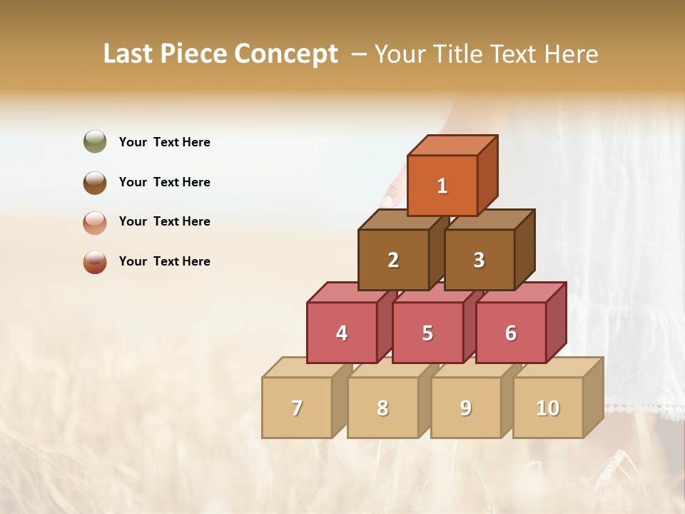 Wavy Hair Fashion Girl PowerPoint Template