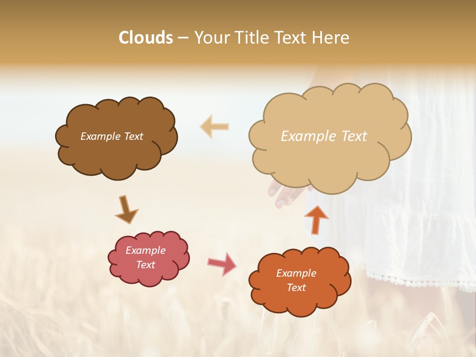 Wavy Hair Fashion Girl PowerPoint Template