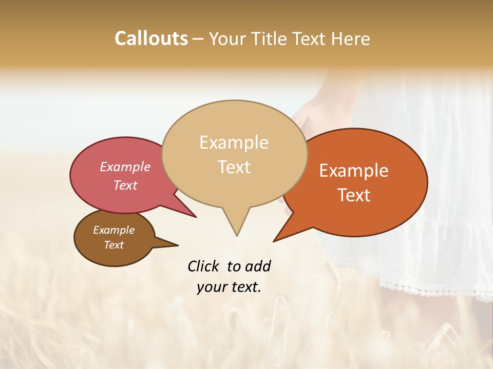 Wavy Hair Fashion Girl PowerPoint Template