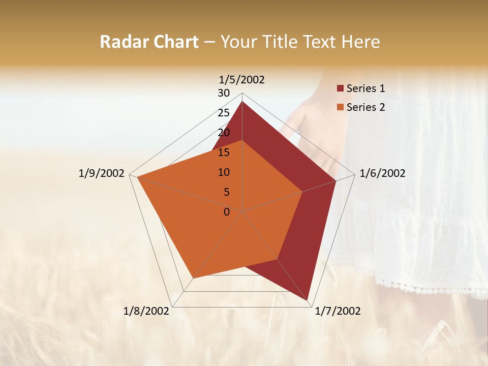 Wavy Hair Fashion Girl PowerPoint Template