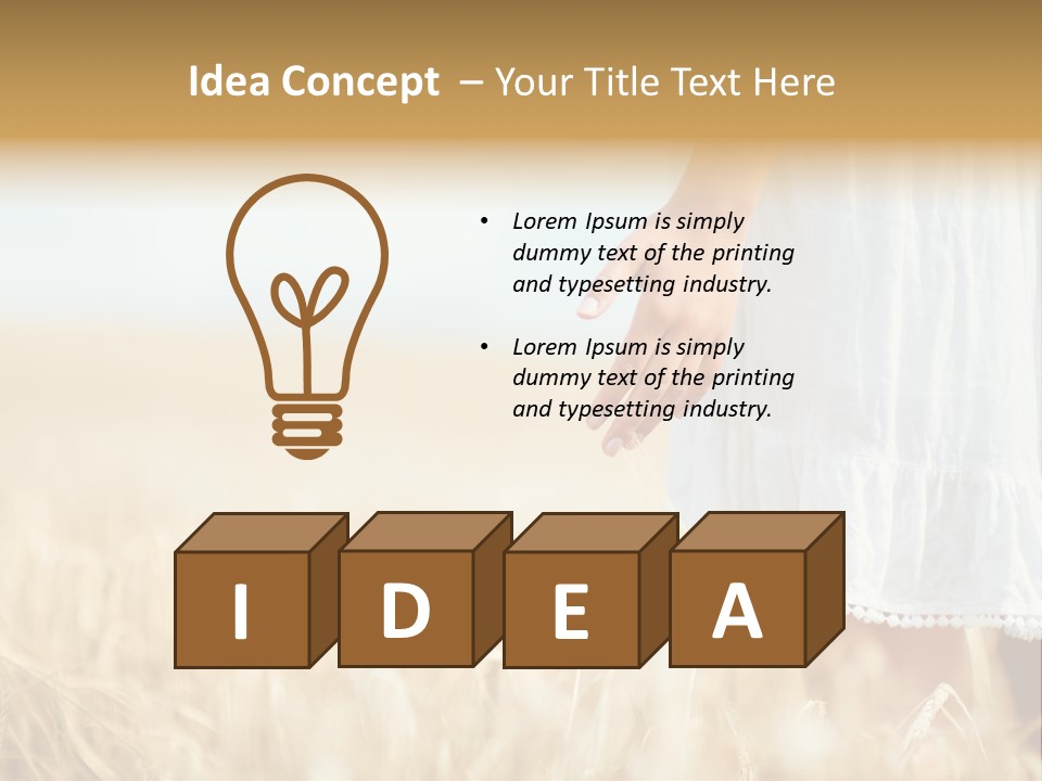 Wavy Hair Fashion Girl PowerPoint Template