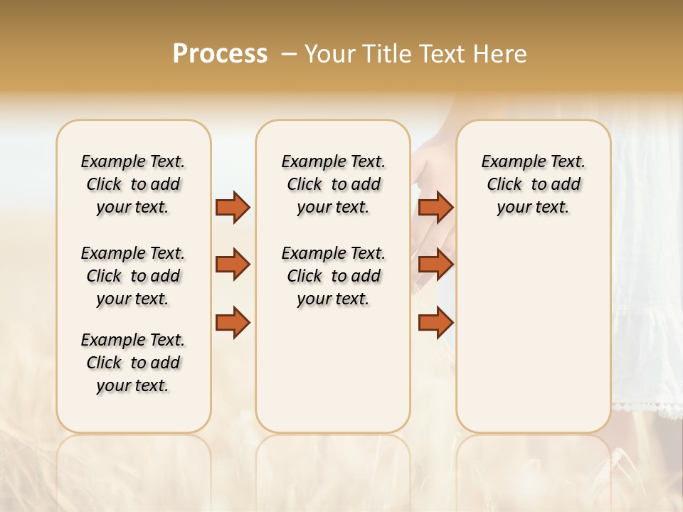 Wavy Hair Fashion Girl PowerPoint Template