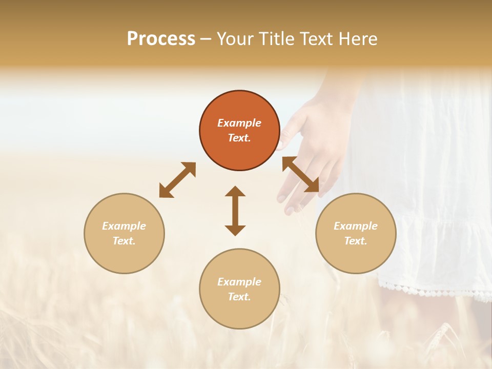 Wavy Hair Fashion Girl PowerPoint Template