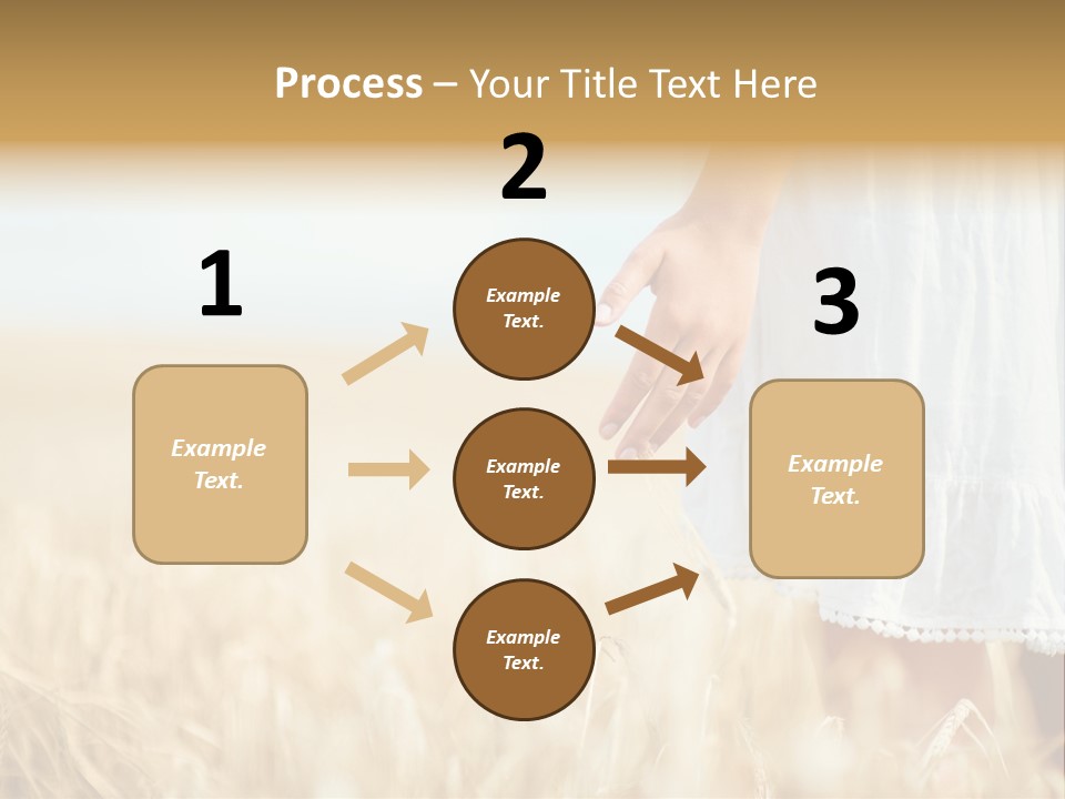 Wavy Hair Fashion Girl PowerPoint Template