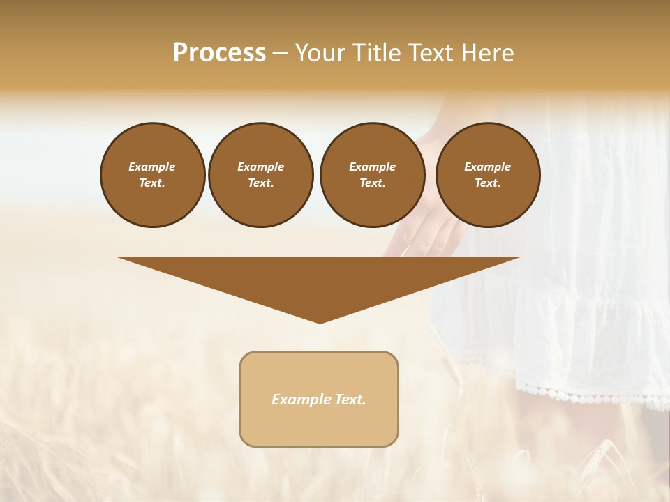 Wavy Hair Fashion Girl PowerPoint Template