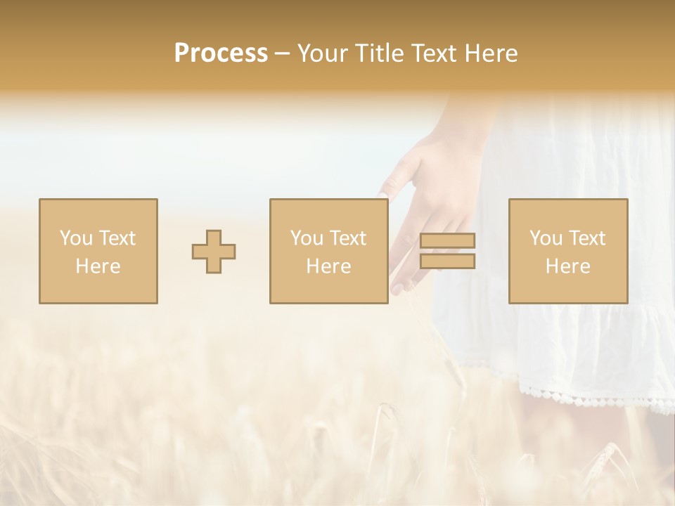 Wavy Hair Fashion Girl PowerPoint Template