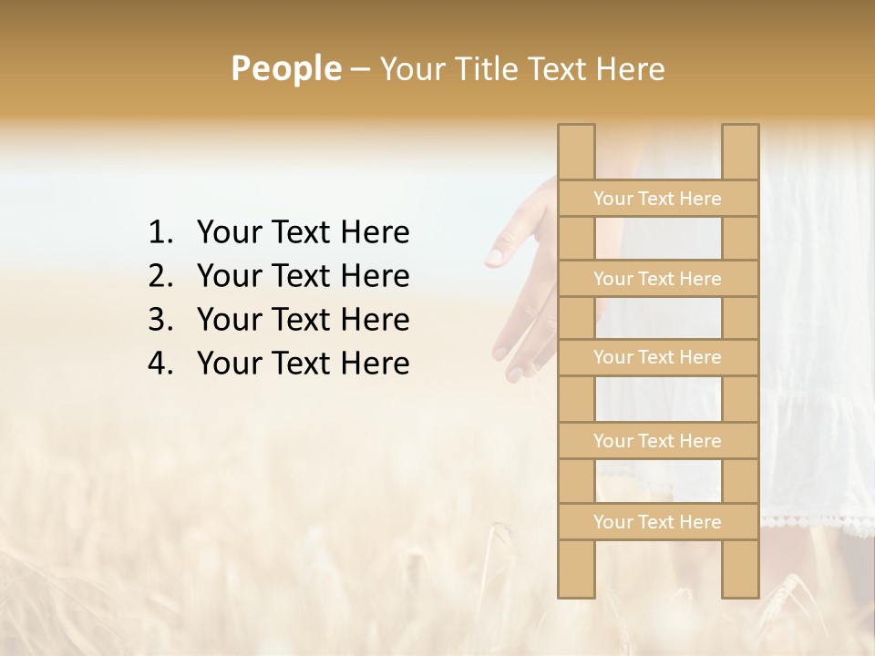 Wavy Hair Fashion Girl PowerPoint Template