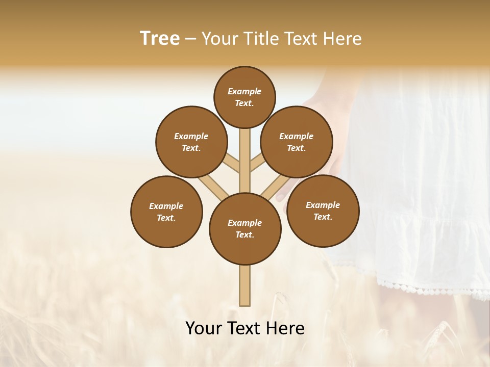 Wavy Hair Fashion Girl PowerPoint Template