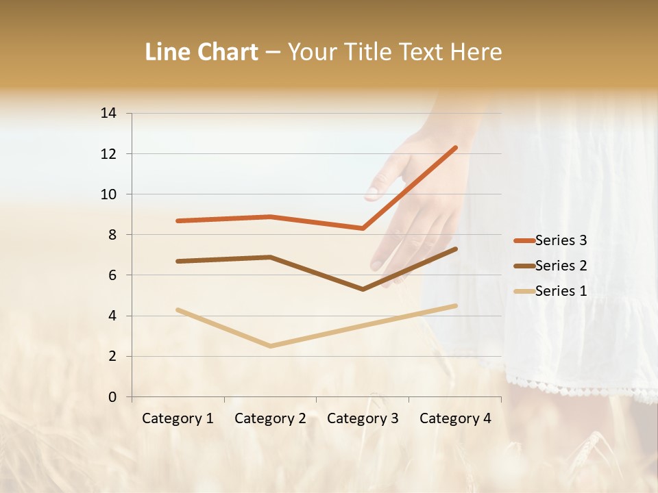 Wavy Hair Fashion Girl PowerPoint Template