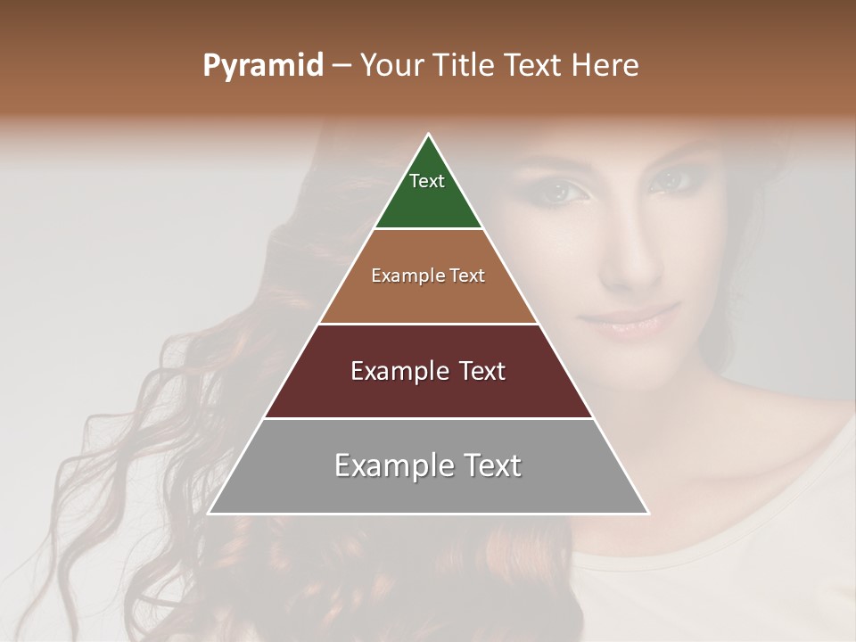 Wavy Hair Fashion Girl PowerPoint Template