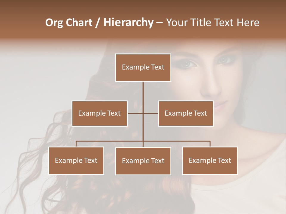 Wavy Hair Fashion Girl PowerPoint Template