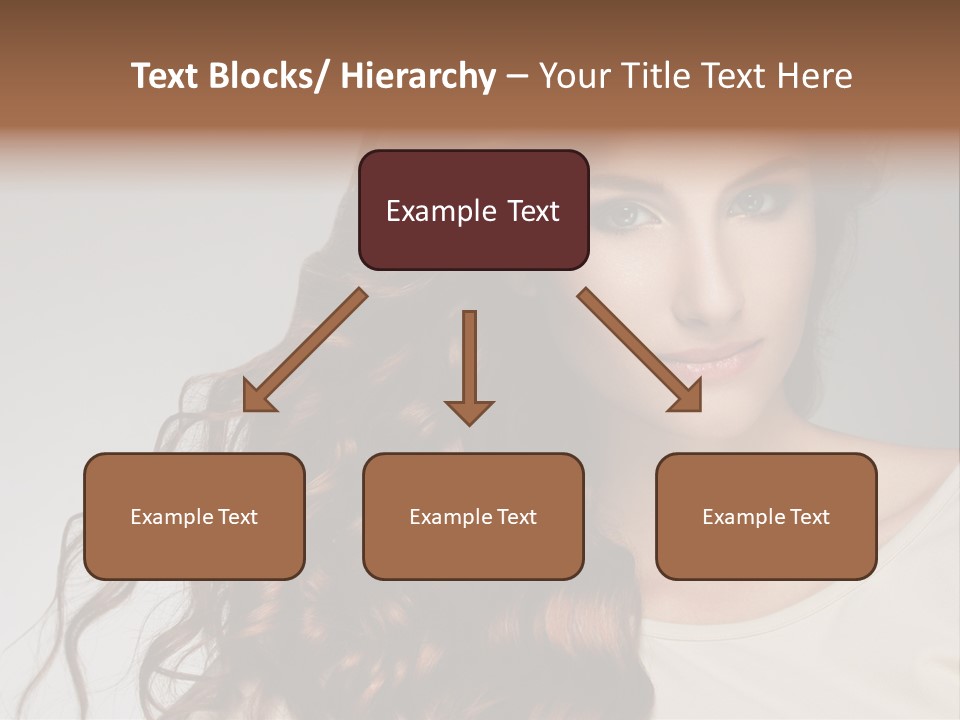 Wavy Hair Fashion Girl PowerPoint Template