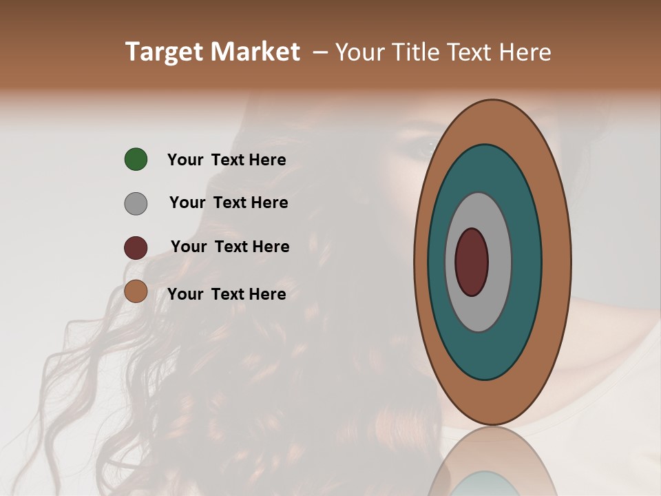 Wavy Hair Fashion Girl PowerPoint Template