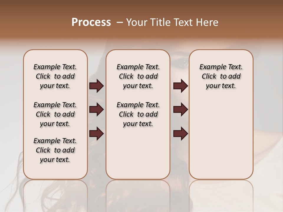 Wavy Hair Fashion Girl PowerPoint Template