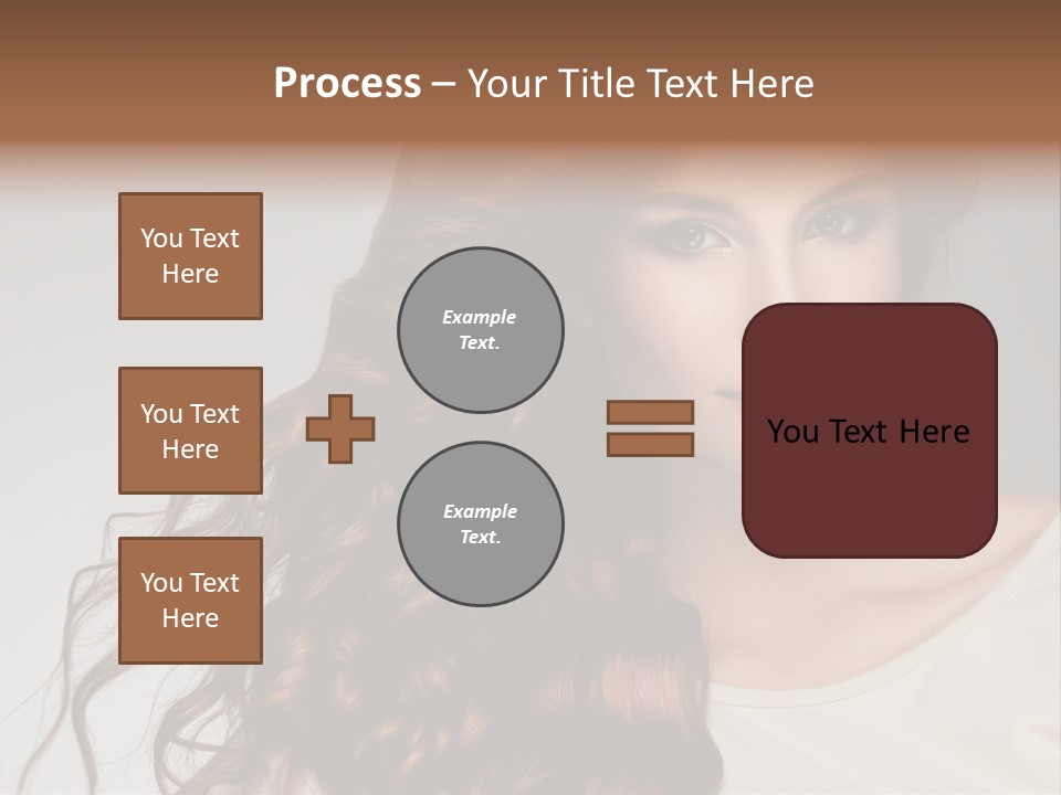 Wavy Hair Fashion Girl PowerPoint Template