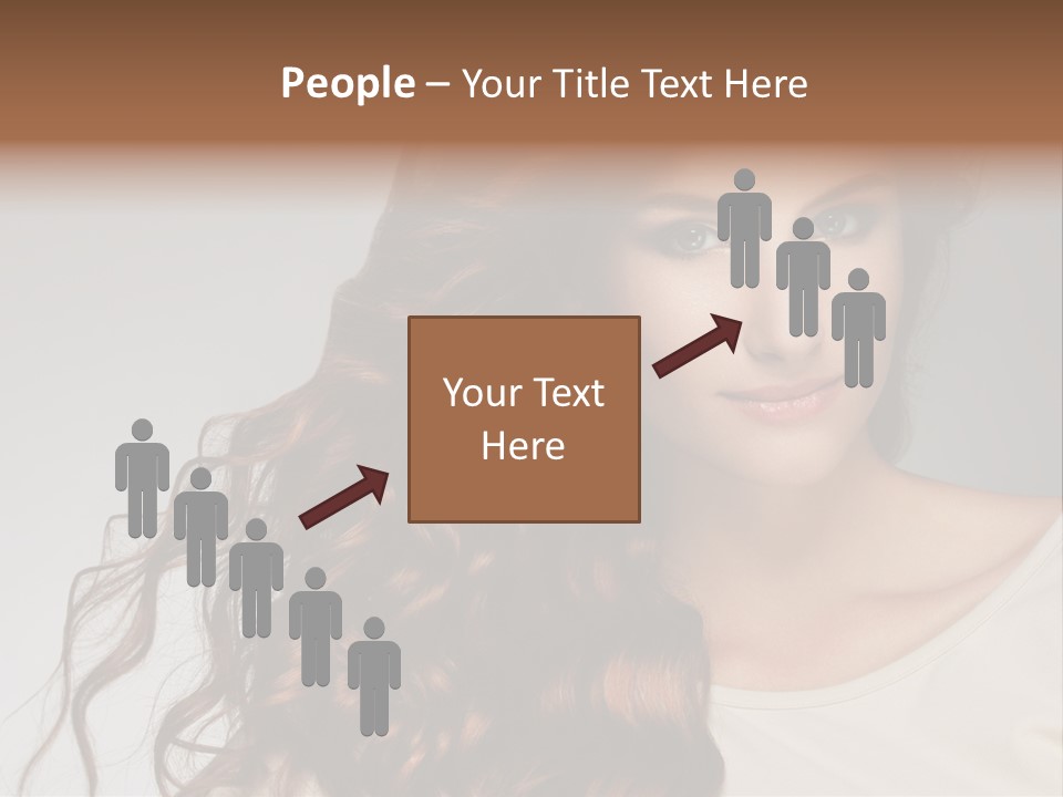 Wavy Hair Fashion Girl PowerPoint Template