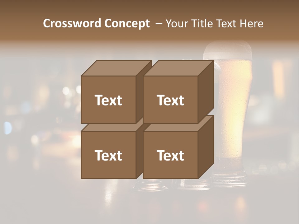 Ale Frosty Gold PowerPoint Template