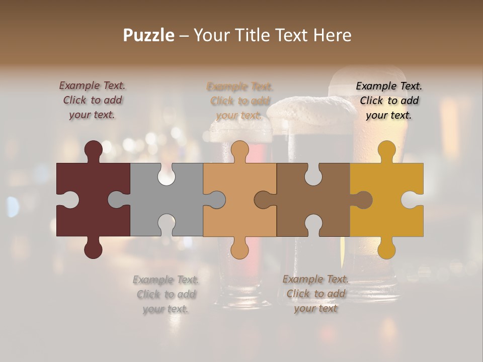 Ale Frosty Gold PowerPoint Template