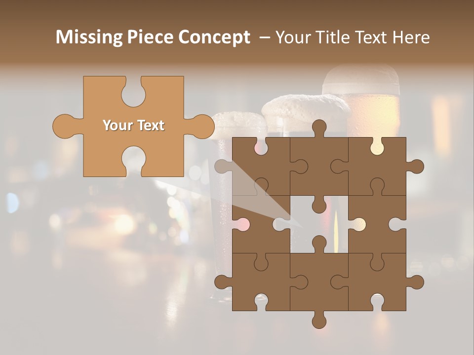 Ale Frosty Gold PowerPoint Template